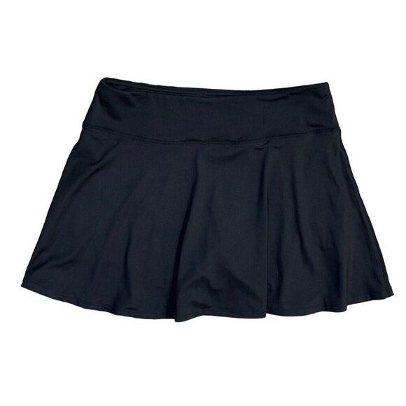 Willit Women's Tennis Mini Skirt Skort Gold Athletic Black Size L Large Stretch - Picture 1 of 5